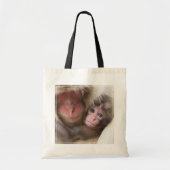 Tote Bag Animaux de bébés cutest | Singe des neiges (Devant)