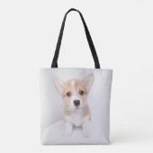 Tote Bag Animaux de bébés cutest | Tiny Corgi (Dos)