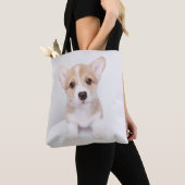 Tote Bag Animaux de bébés cutest | Tiny Corgi (De près)