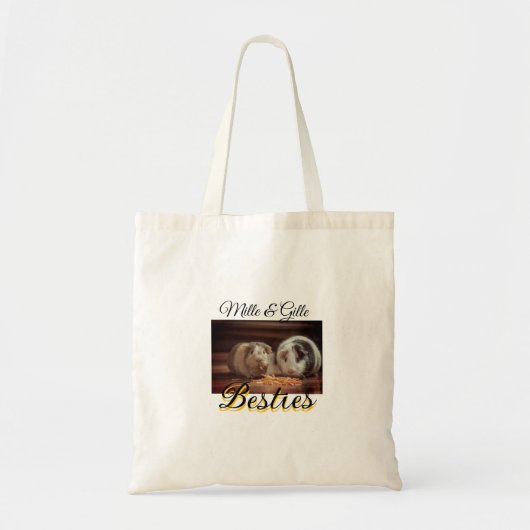 Tote Bag Animaux de compagnie amis besties ajouter nom anim (Devant)