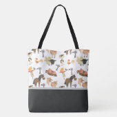 Tote Bag Animaux de ferme de basse-cour | personnalisé (Dos)