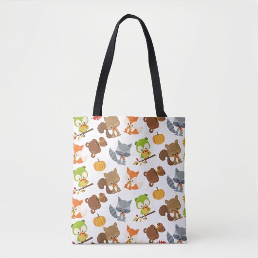 Tote Bag Animaux de forêt, Animaux de forêt, Animaux d'auto (Devant)