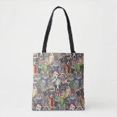 Tote Bag animaux de noël (Devant)