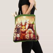 Tote Bag Animaux de Noël 1 (De près)
