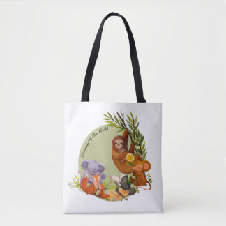 Tote Bag Animaux Du Monde