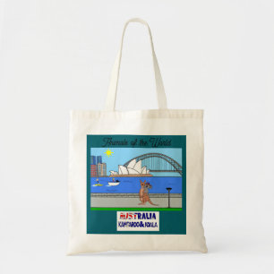 Tote Bag Animaux du Monde Australie Kangourou & Koala