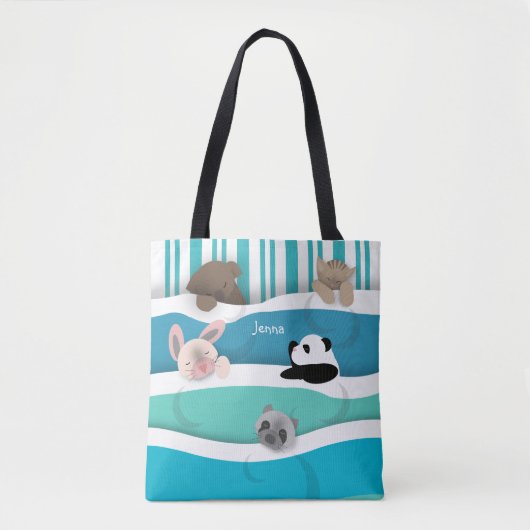 Tote Bag Animaux endormis (Devant)