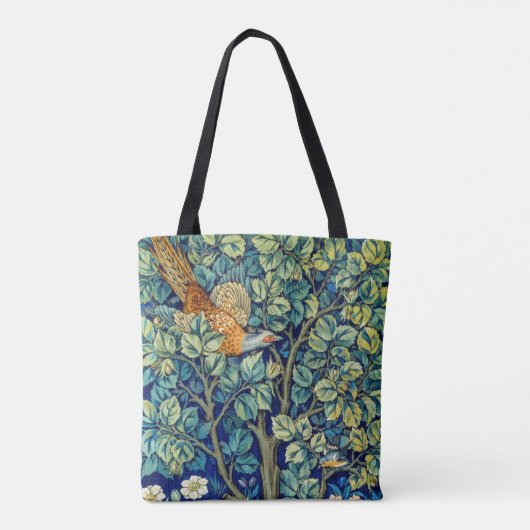 Tote Bag Animaux et fleurs, forêt, William Morris (Dos)