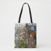 Tote Bag Animaux grands et petits (Devant)