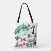 Tote Bag Animaux mignons de fourre-tout d'amants de (Dos)