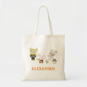 Tote Bag Animaux mignons Halloween Enfants Trick ou Treat (Devant)