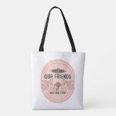 Tote Bag Animaux Nos amis Pas notre nourriture (Dos)