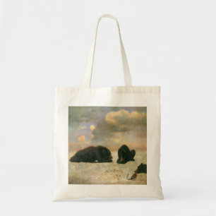 Tote Bag Animaux Vintage, Grizzlis par Albert Bierstadt