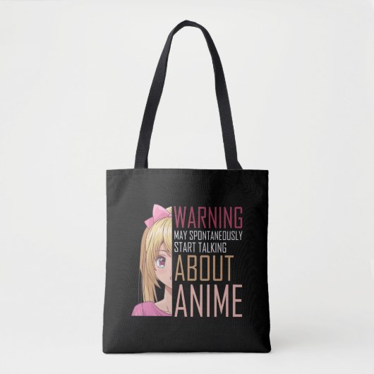 Tote Bag Anime amoureuse de la petite fille Ado du fan de M (Devant)