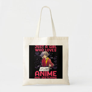 Tote Bag Anime Art For Women Ado Girl Anime Merch Sketch A