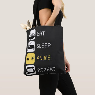 Tote Bag Anime de sommeil de manger répéter