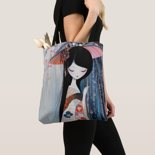 Tote Bag Anime douce fille (De près)