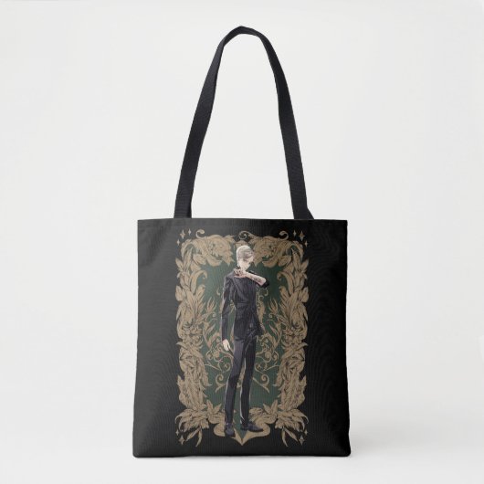 Tote Bag Anime Draco Malfoy Cadre Ornate (Devant)