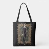 Tote Bag Anime Draco Malfoy Cadre Ornate (Dos)