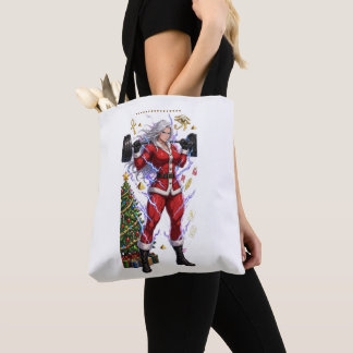 Tote Bag Anime Gym Santa Fitness Noël