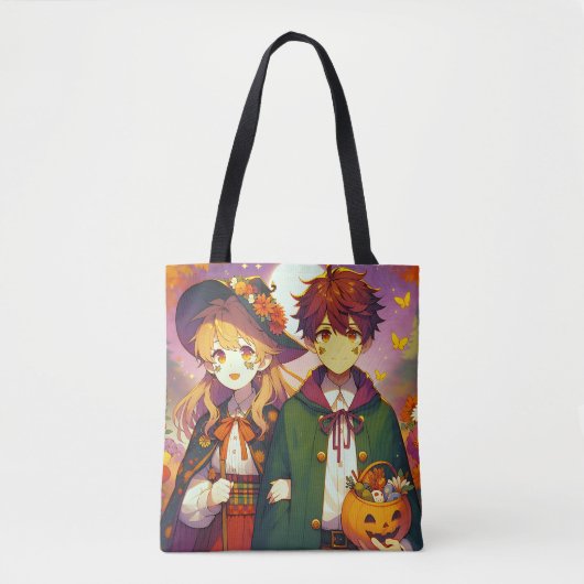 Tote Bag Anime Kid's en costumes d'Halloween (Devant)