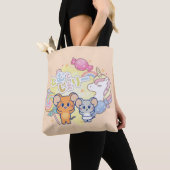 Tote Bag Anime Magique Candyland avec Jerry et Tuffy (De près)