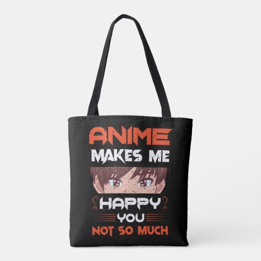 Tote Bag Anime Me Rend Heureux Que Tu Ne Sois Pas Tant (Dos)