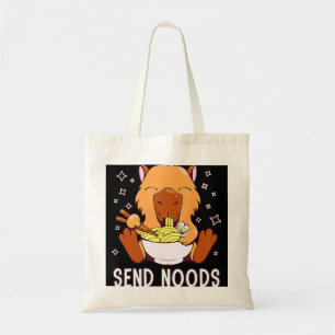Tote Bag Anime Ramen Funny Envoyer Noods Love Kawaii Chibi 