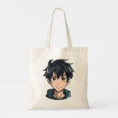 Tote Bag Anime Superpower Delight - Young Man Character (Dos)
