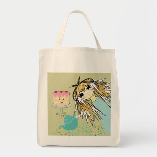 Tote Bag Anime Tea Party Kawaii Cake Toy Book Anniversaire (Devant)