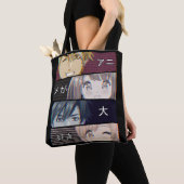 Tote Bag Anime Vaporwave Esthétique japonais Otaku (De près)