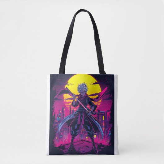 Tote Bag Anime Violet - Audacieux & Dreamy (Devant)