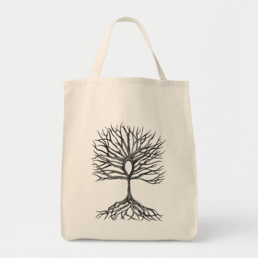Tote Bag Ankh Tree of LIfe Design (Devant)