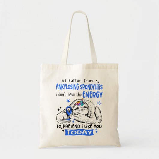 Tote Bag Ankyloss Spondylitis Mois de sensibilisation Ribbo (Devant)