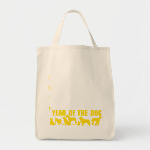 Tote Bag Année chinoise du chien Silhouettes noires G b b