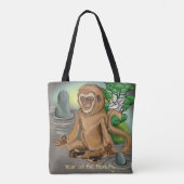Tote Bag Année chinoise du zodiaque du singe (Dos)