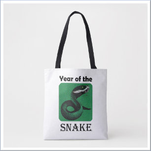 Tote Bag Année cool du serpent Zodiac chinois