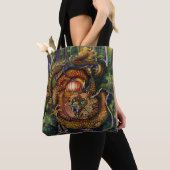 Tote Bag Année du Dragon de Bois 2024 (De près)