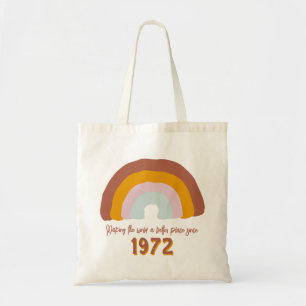 Tote Bag Année personnalisée Arc-en-ciel rendre le monde me