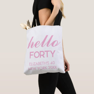 Tote Bag Anniversaire 20e 30e 40e 50e personnalisé