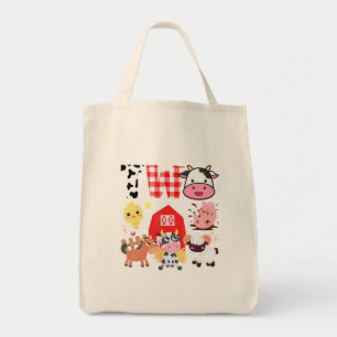 Tote Bag Anniversaire 2 ans Vieux thème de la ferme Animaux