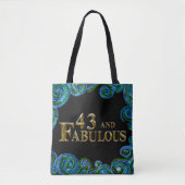Tote Bag Anniversaire 43 ans (Devant)