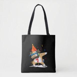 Tote Bag Anniversaire - 7 ans Dabbing Carlin Amoureux des c