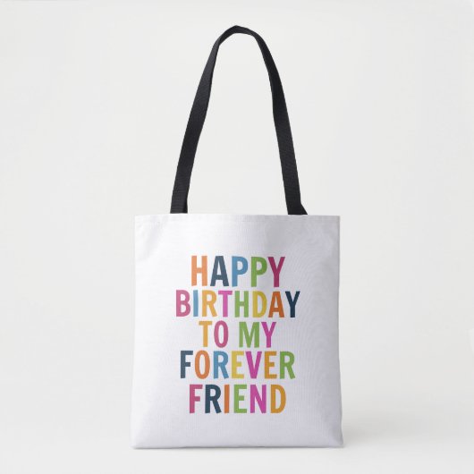 Tote Bag Anniversaire d'amis (Devant)