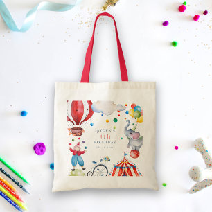 Tote Bag Anniversaire de enfant de cirque mignon