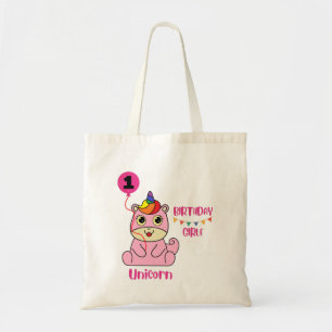 Tote Bag anniversaire de la fille de licorne