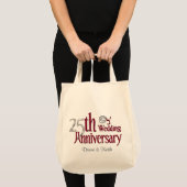 Tote Bag Anniversaire de l'argent (Devant (produit))