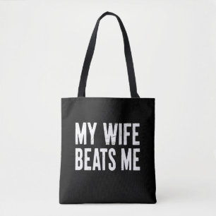 Tote Bag Anniversaire de Mari Drôle Sarcastique Ma Femme Me