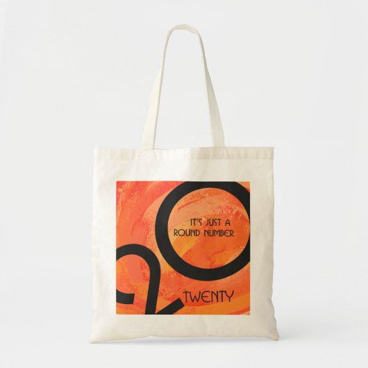 Tote Bag Anniversaire Décennie Orange (Devant)