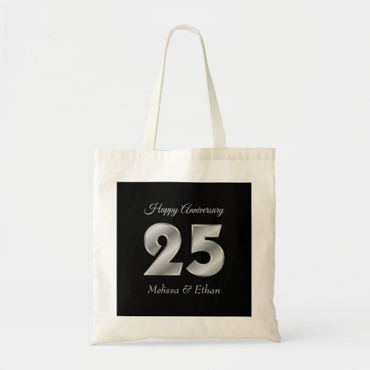 Tote Bag Anniversaire des numéros d'argent (Devant)